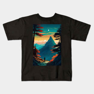 lone hiker Kids T-Shirt